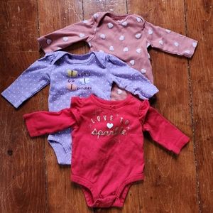Carters Long Sleeve, 3 Month Bodysuit